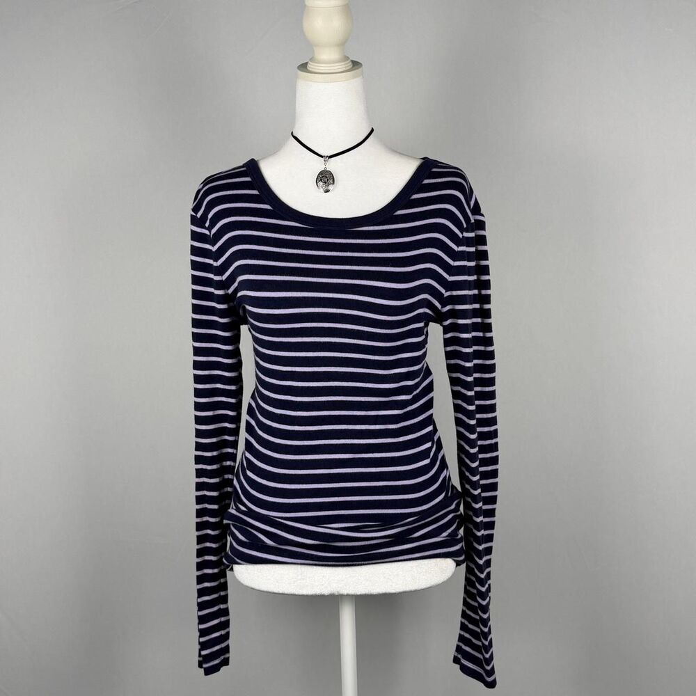 Gap Women's Blue and Navy Shirt